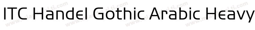 ITC Handel Gothic Arabic Heavy字体转换
